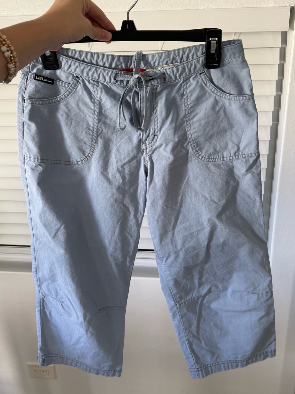 Light blue capri pants